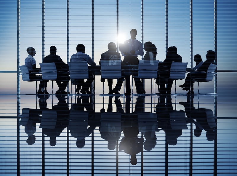 Businesspeople in a board room